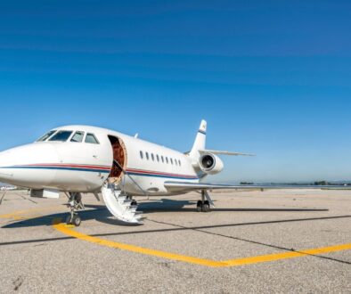 A light jet charter ready for flight.