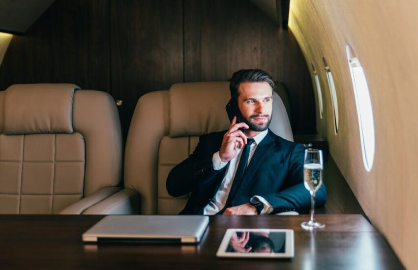 The businessman is working with a private jet broker to avoid the hassle.