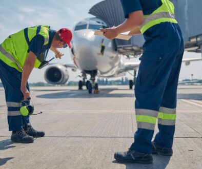 A trained mechanic team conducts a thorough pre-purchase inspection of the plane, from top to bottom.