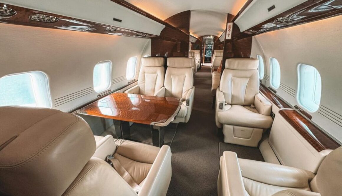 The aircraft has an upgraded interior design.